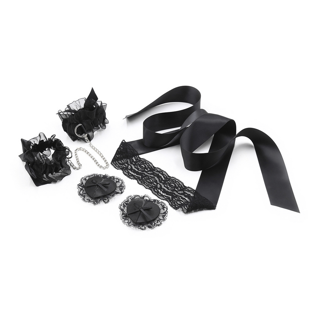 Lace Me Up - Bondage Lacy Set - Black