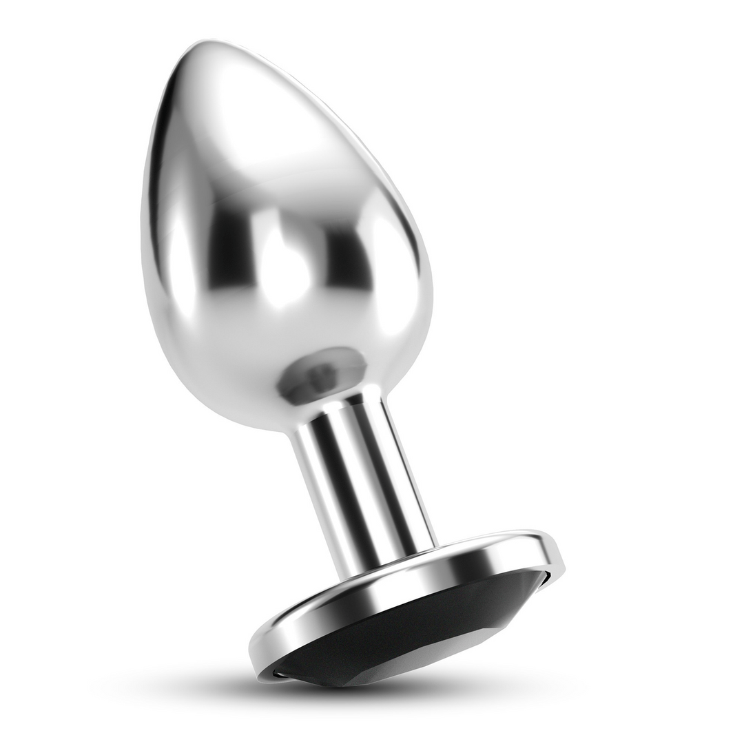 Bijou - Anal Jewel Plug - Medium - Black