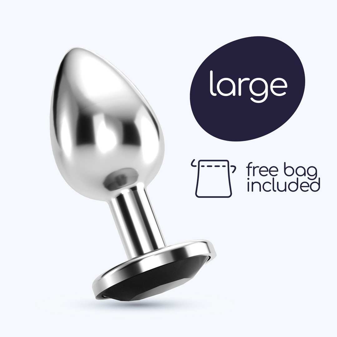 Bijou - Anal Jewel Plug - Large - Black - Image 7