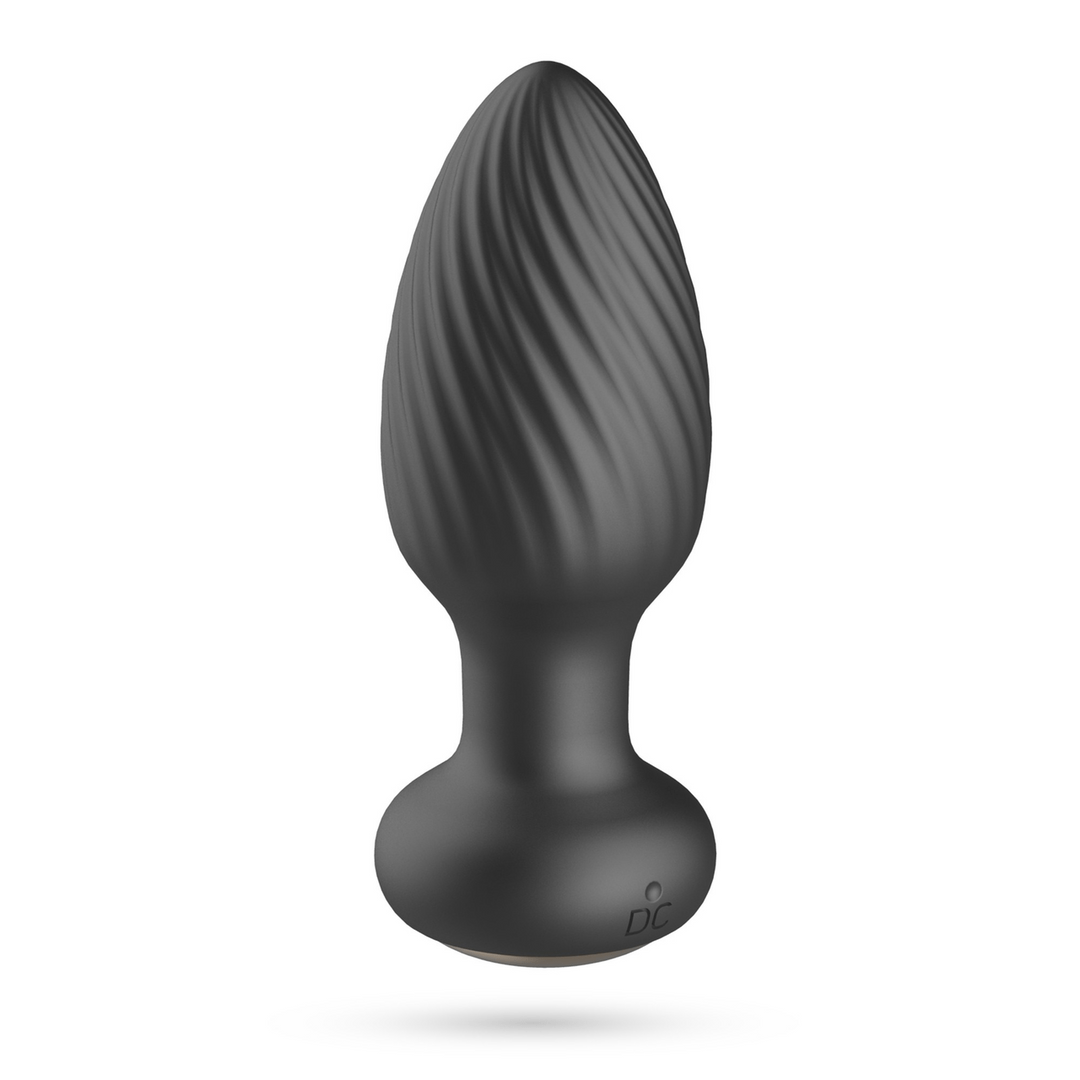 Twister - Rotating Anal Plug with Remote Control - Black - Image 5