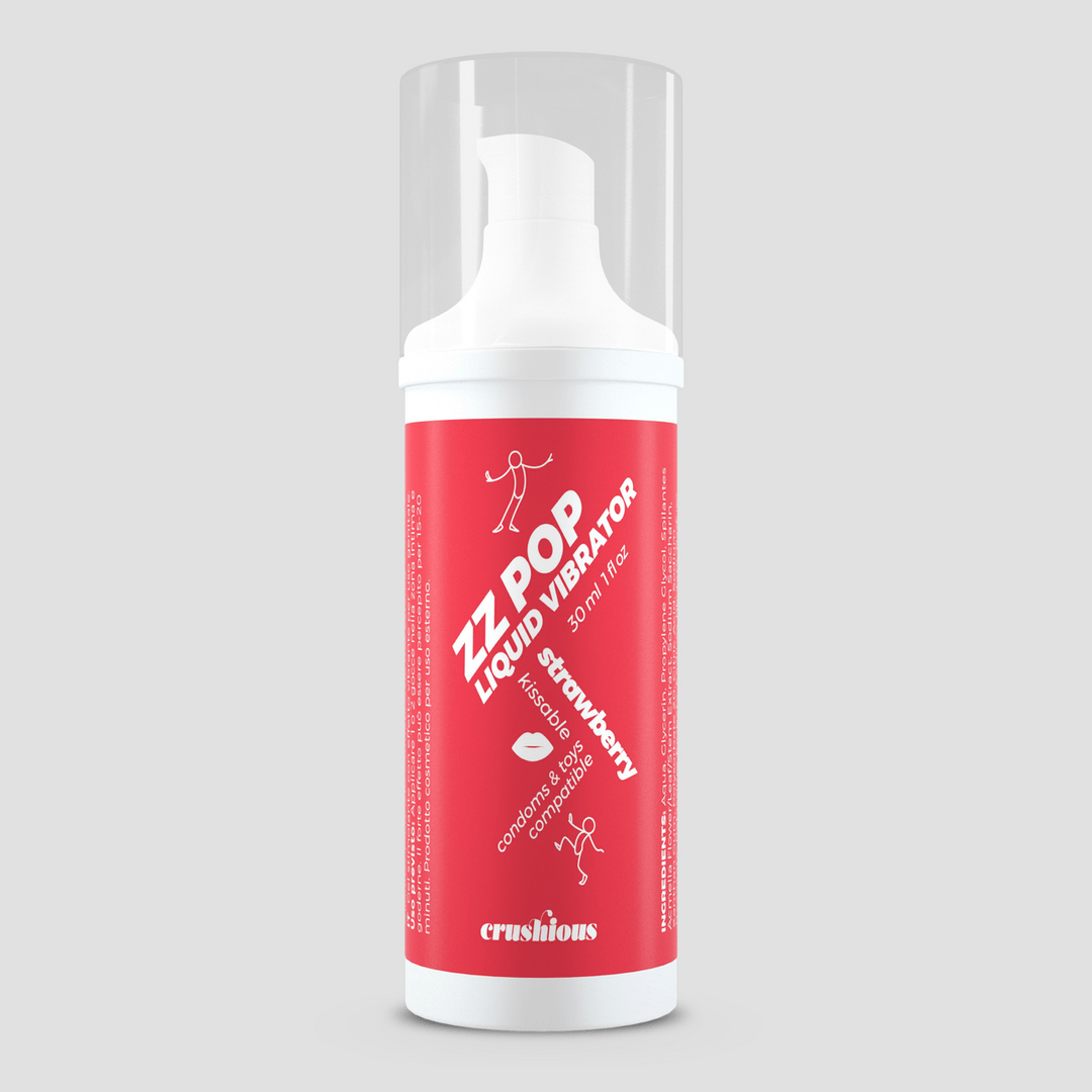 ZZ Pop - Kissable Liquid Vibrator - Strawberry - 1 fl oz / 30 ml