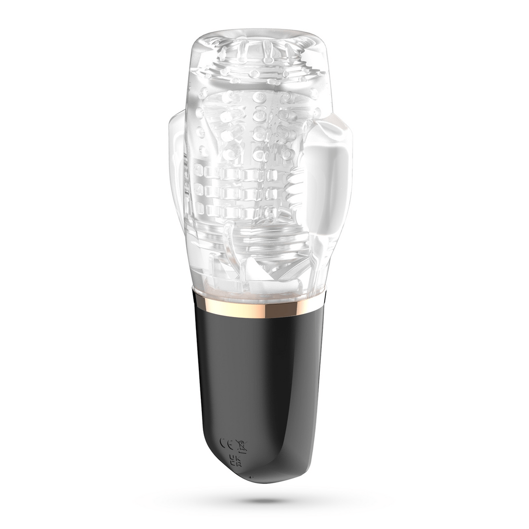 Quasar - Rechargeable Masturbator with Suction - Transparent - Image 3