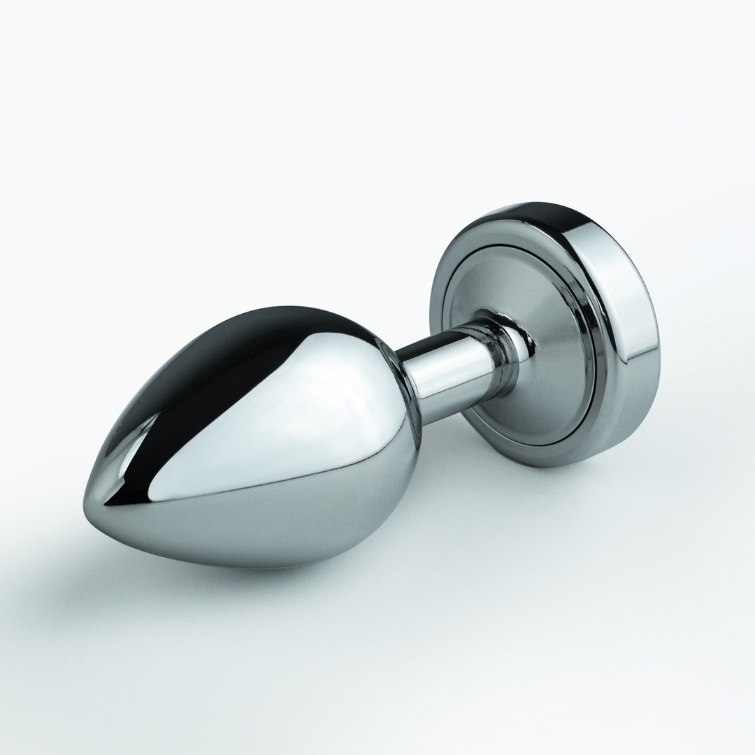 Borealis - Metal Anal Plug with LED RGB - Small - Silver - Image 4