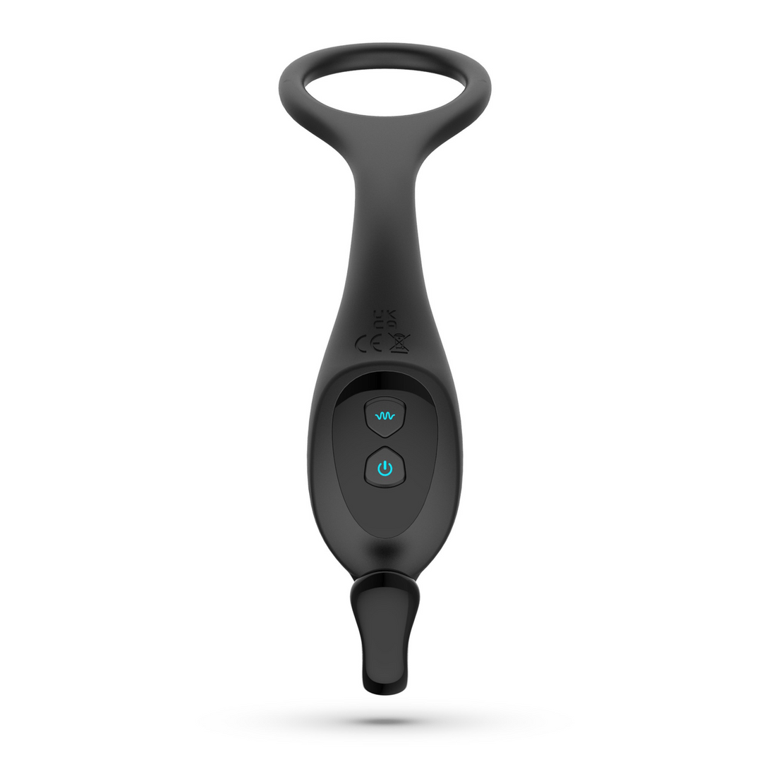 Magoo - Vibrating and Thrusting Prostate Massager with Cockring and Remote Control - Black - Image 5