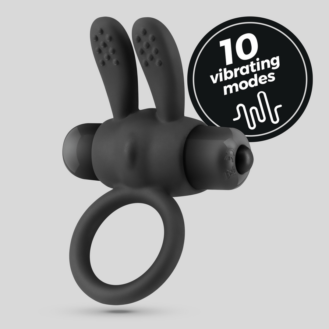Pluto - Cockring with Vibrating Bullet - Black - Image 6