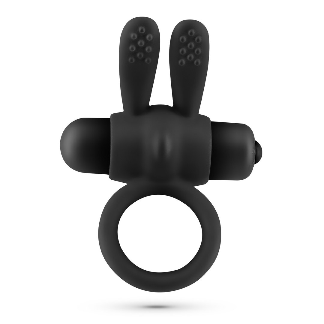 Pluto - Cockring with Vibrating Bullet - Black - Image 3