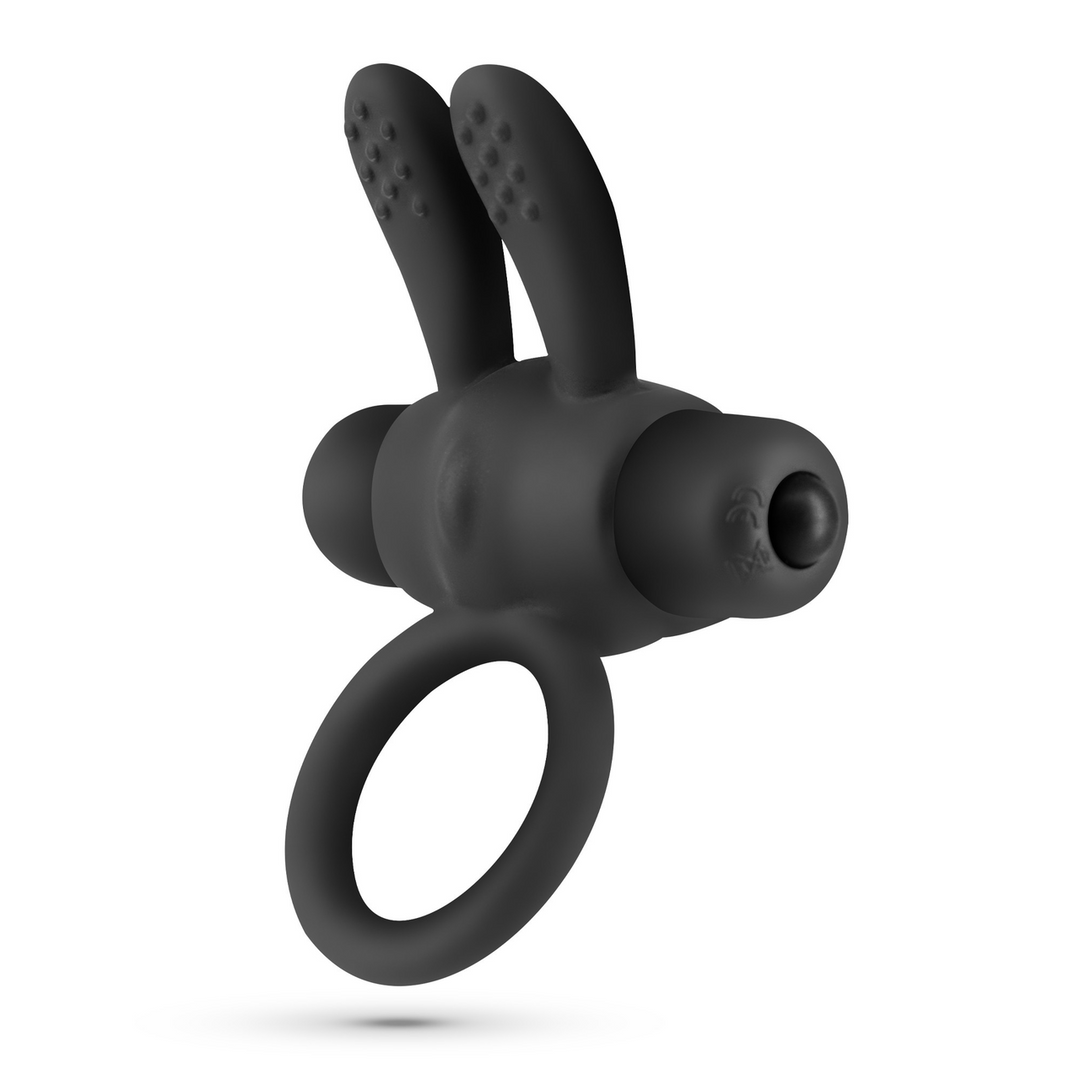 Pluto - Cockring with Vibrating Bullet - Black - Image 4