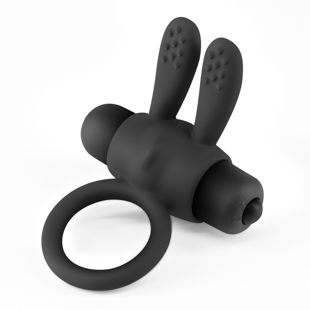 Pluto - Cockring with Vibrating Bullet - Black - Image 5