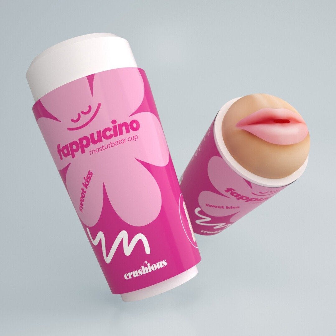 Fappucino Sweet Kiss - Oral Masturbator Cup - Pink