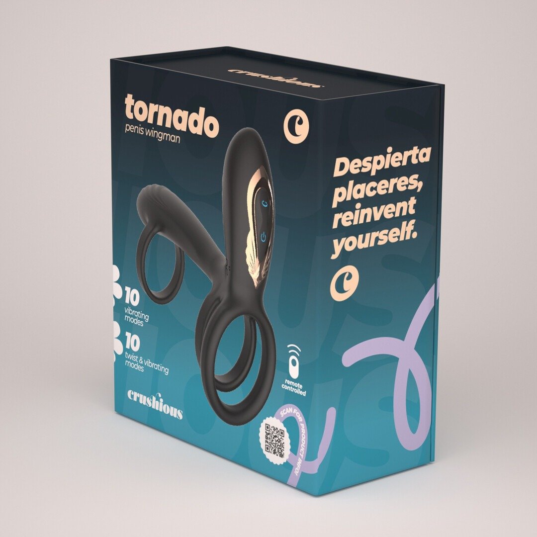 Tornado - Rotating Penis Armour - Black - Image 3