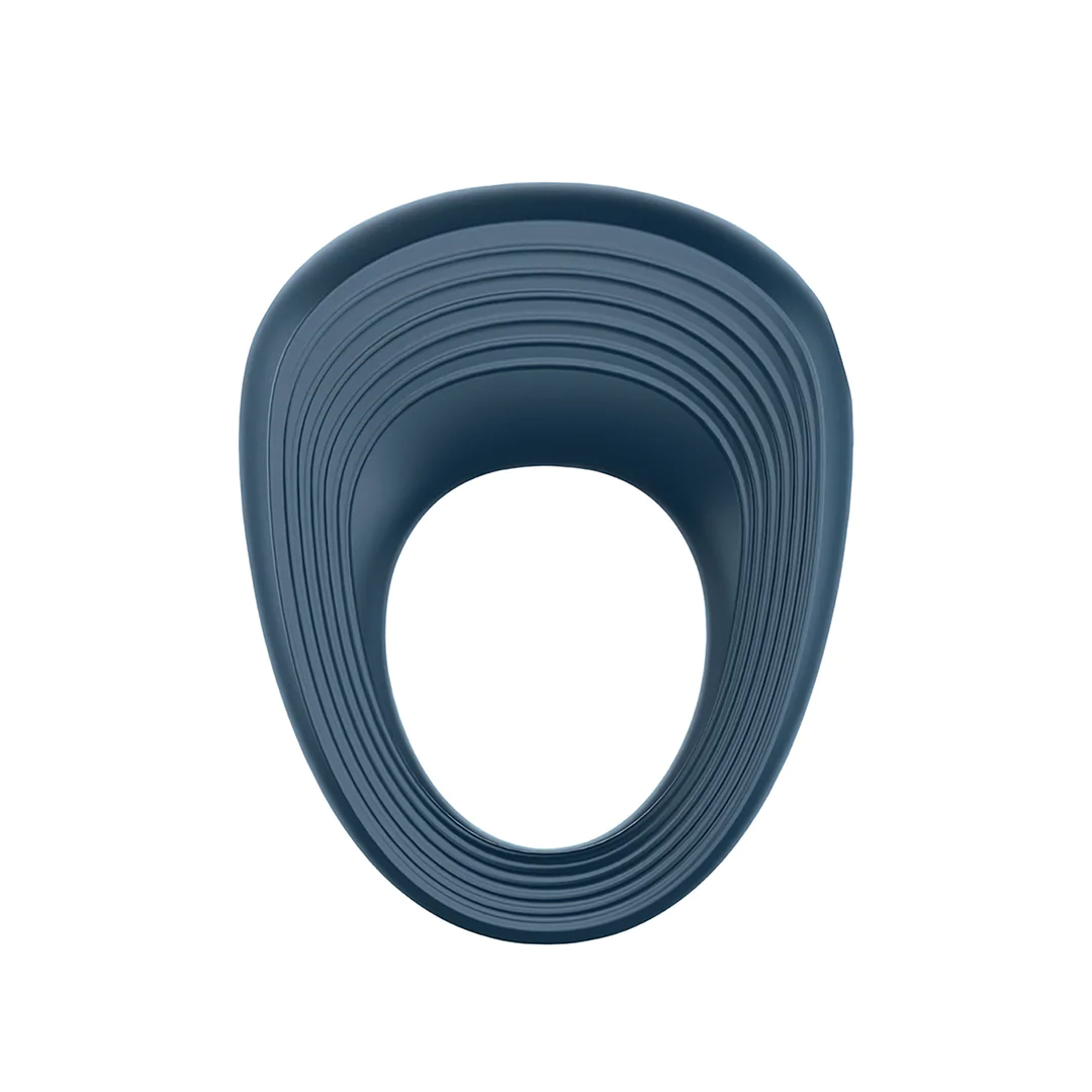Power Ring - Vibrating Cockring - Dark Blue - Image 5