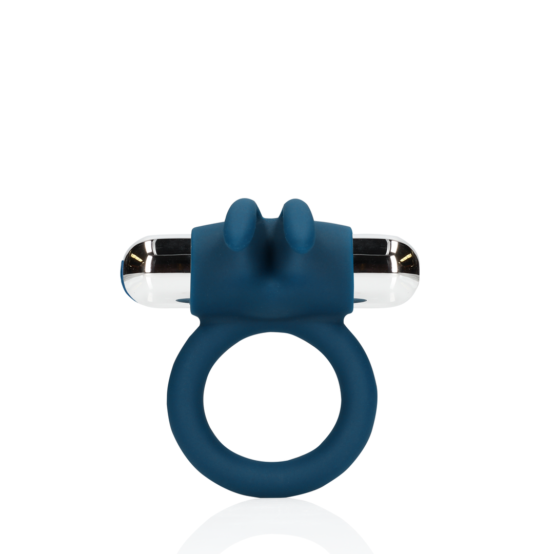 Vibrating Rabbit Cock Ring - Baltic Blue - Image 4