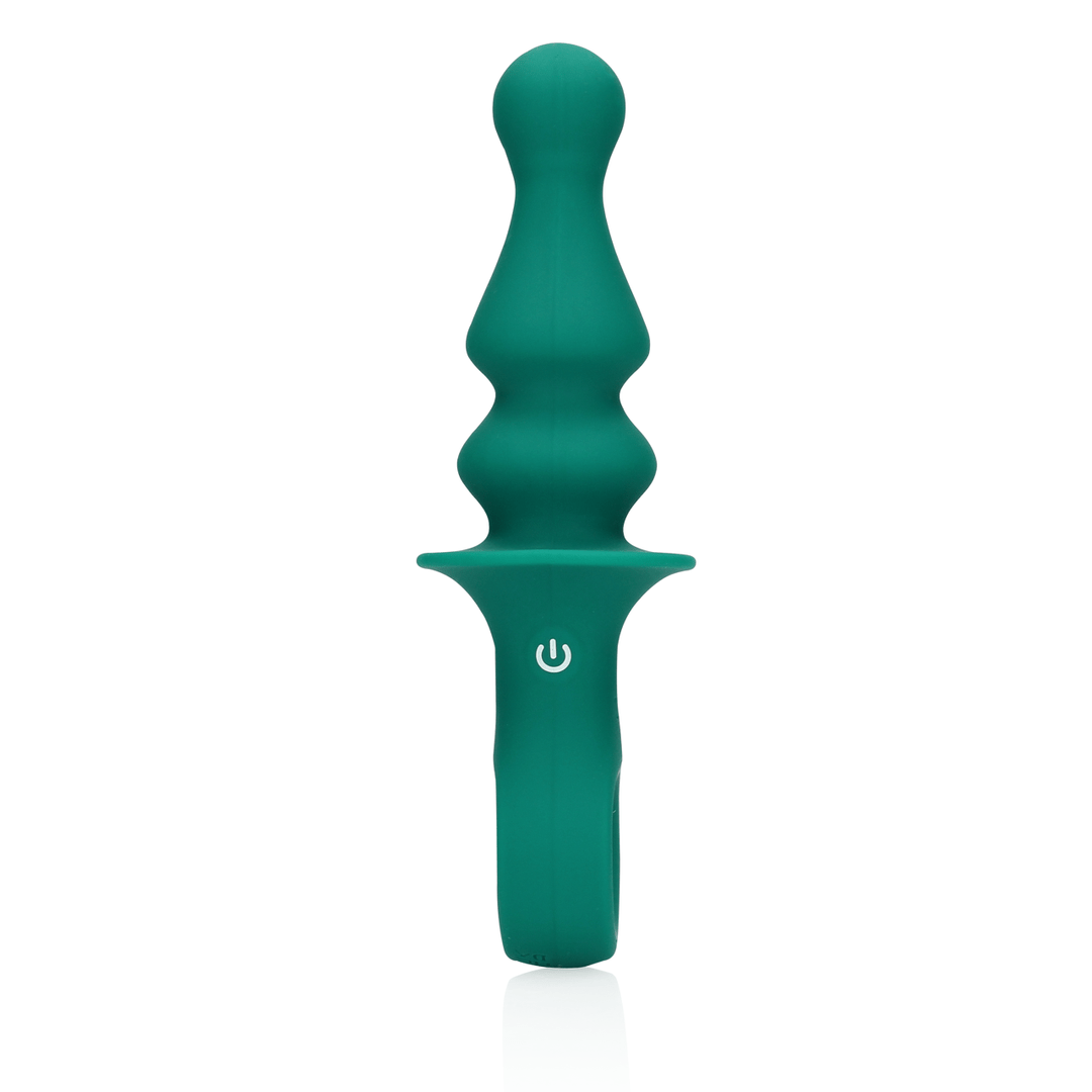 Pawn Shaped Anal Vibrator - Peacock Plume - Image 4