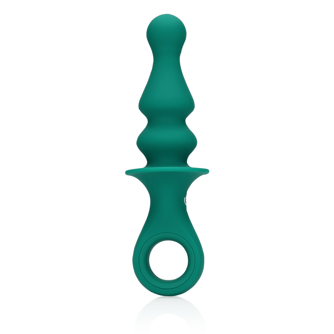 Pawn Shaped Anal Vibrator - Peacock Plume - Image 5