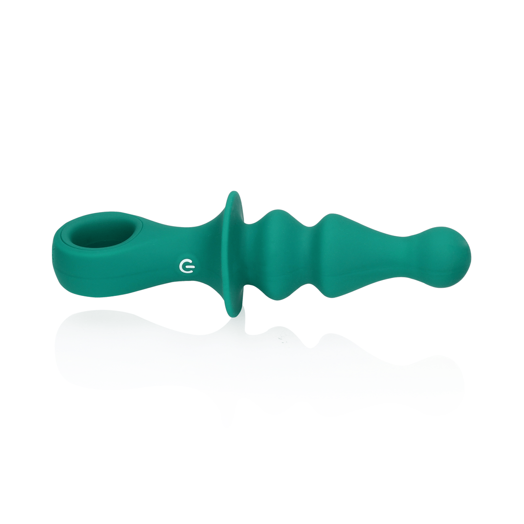 Pawn Shaped Anal Vibrator - Peacock Plume - Image 6