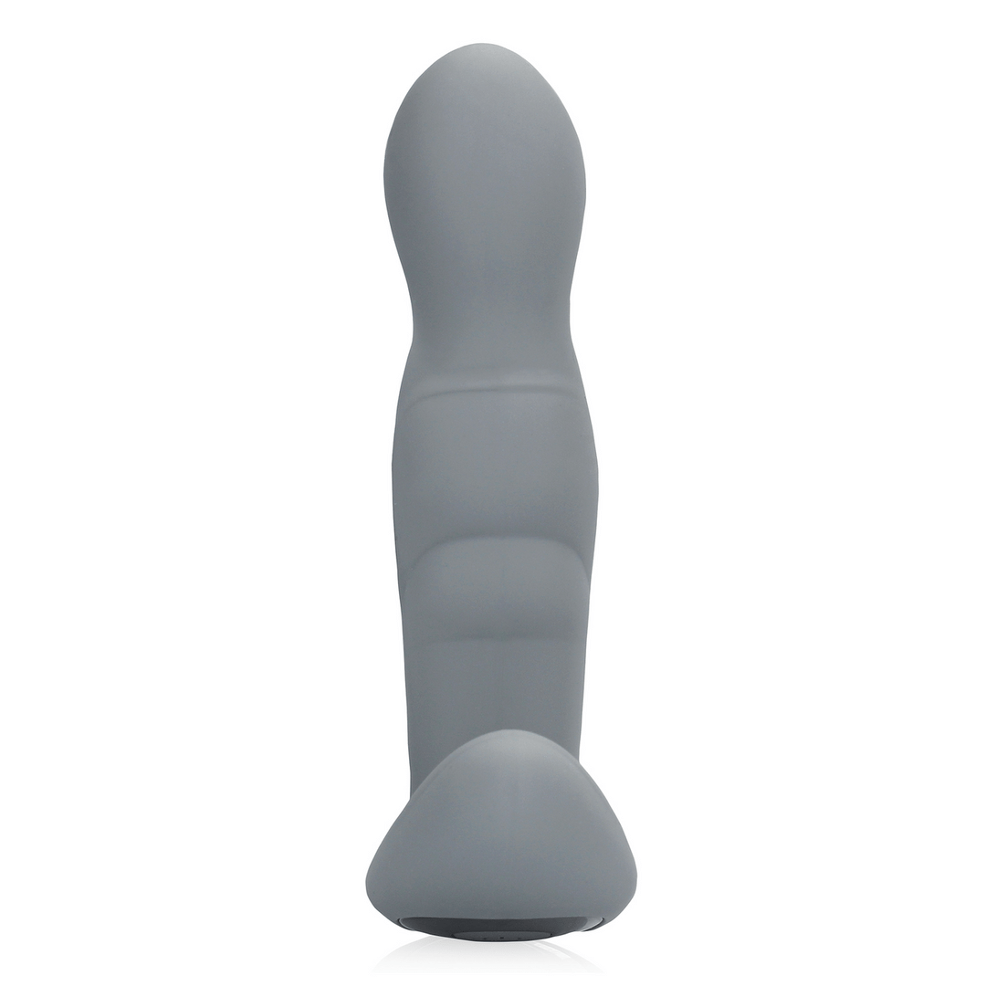 Rotating Prostate Stimulator with Remote Control - Gotham Grey - Image 4