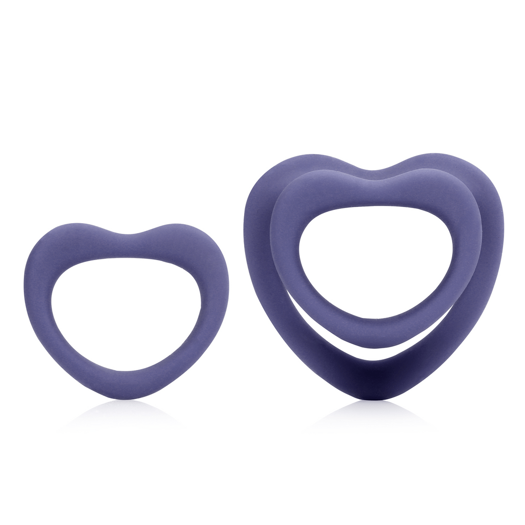 Heart Cockring Set - Violet Storm - Image 4