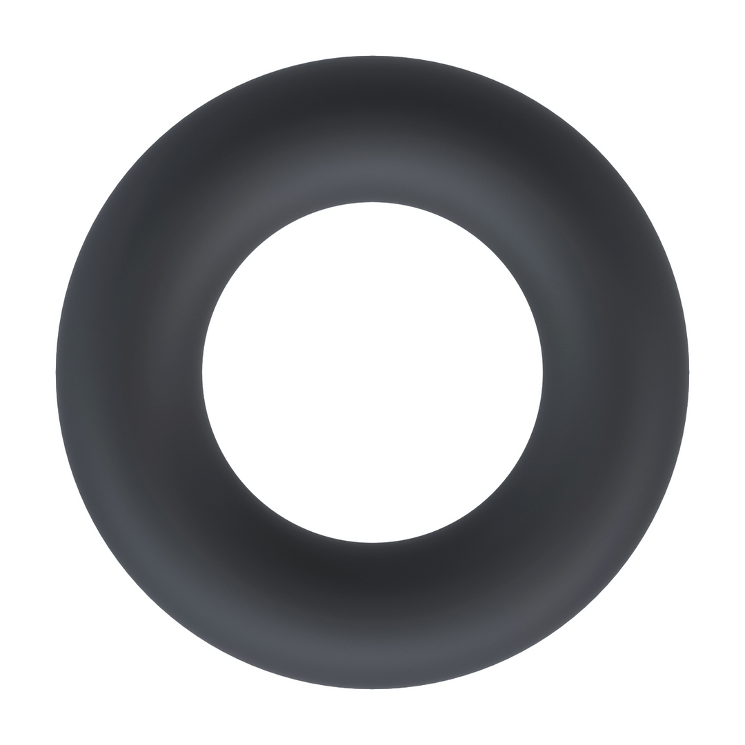 Liquid Silicone Cockring - L - Black