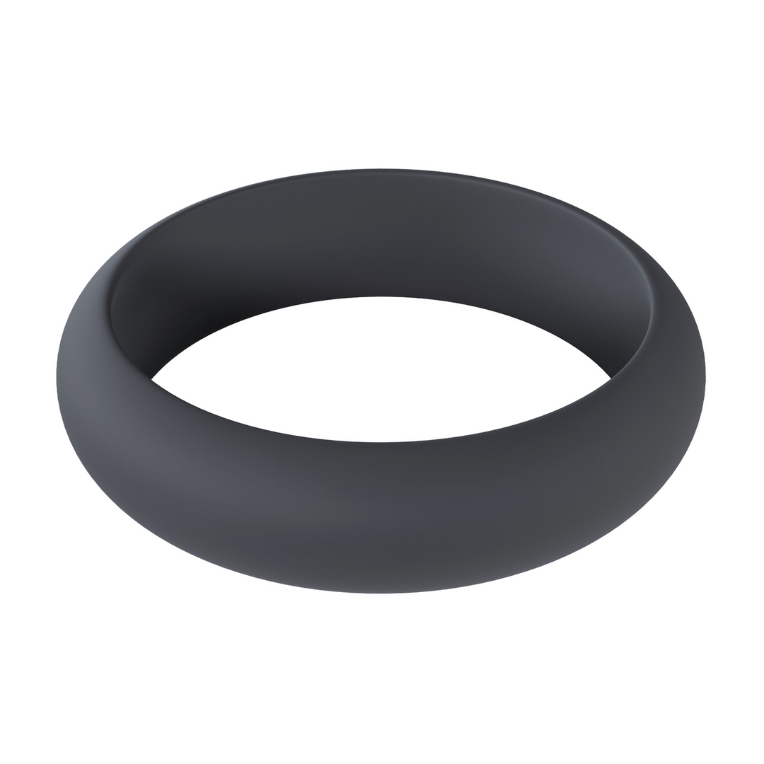 Wide O Silicone Cockring - XXL - 55mm - Black