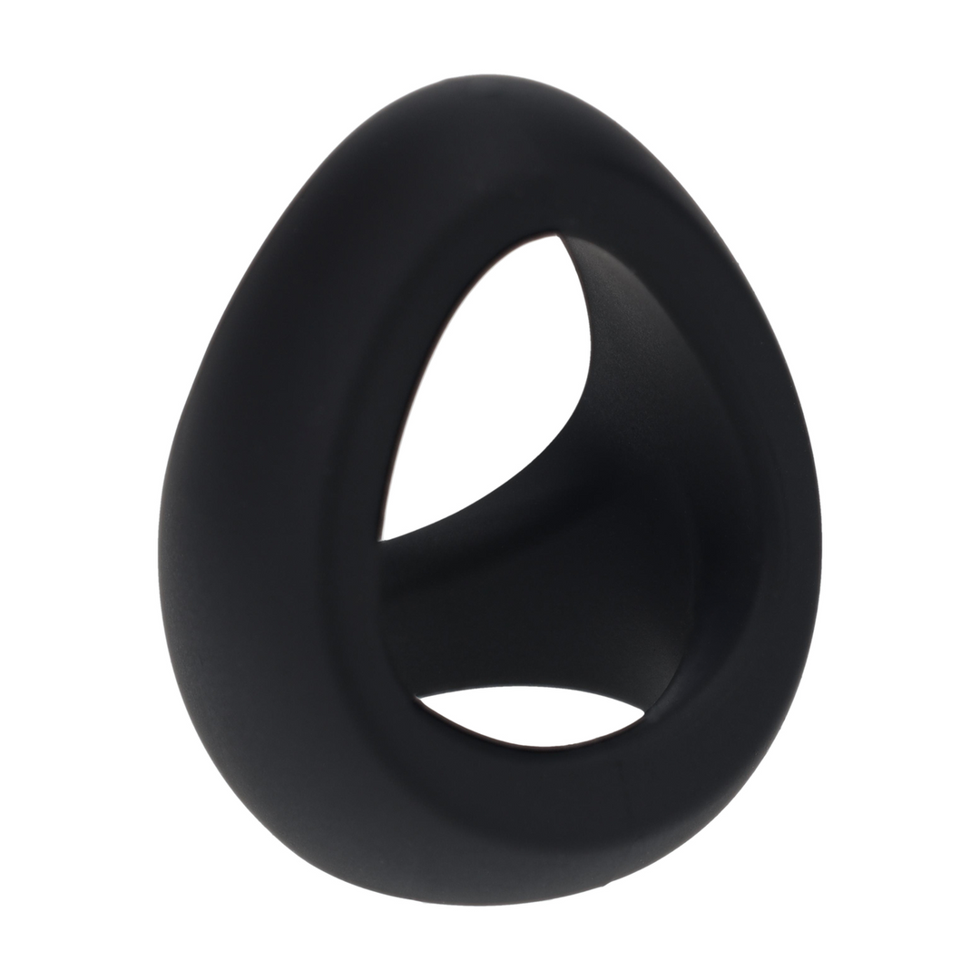 Soft Tri O Silicone Cockring - Black