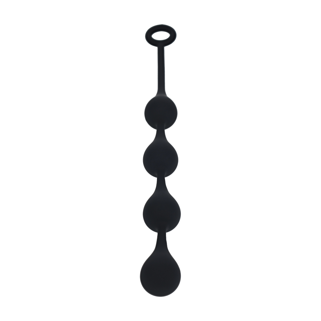 Waterdrop Silicone Anal Balls -M - 30mm - Black