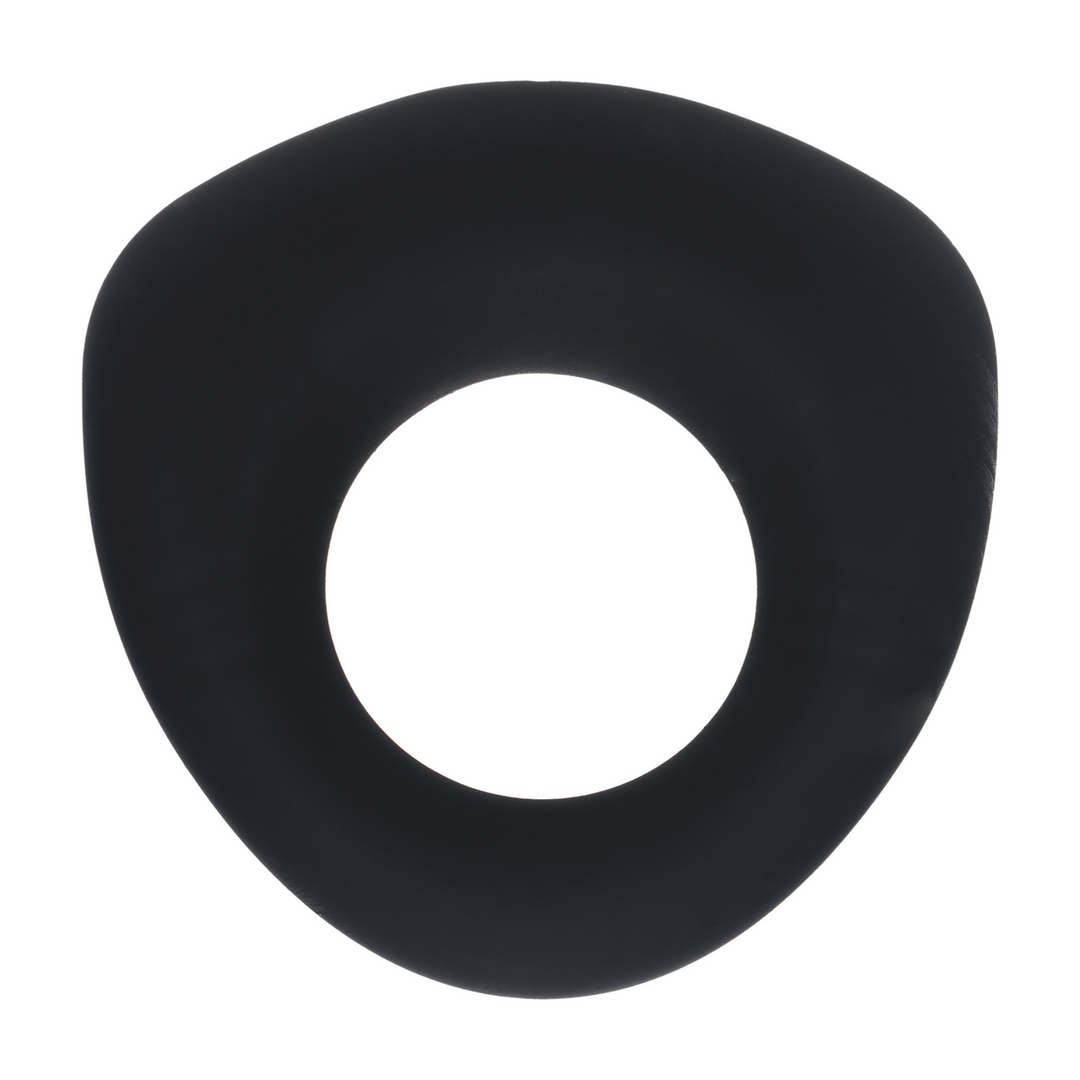 Sealed Liquid Silicone Vibrating Cockring - Black