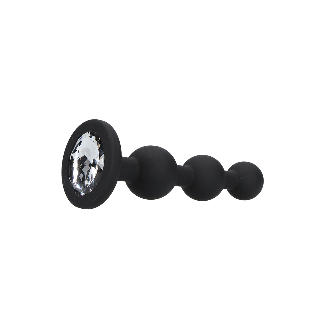 Silicone Beaded Diamond Butt Plug - Image 3