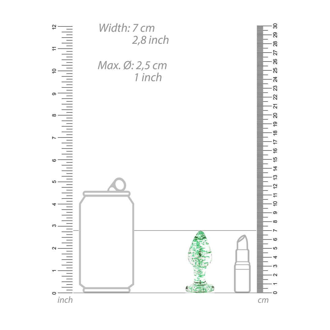 Glass Butt Plug - Glow in the Dark - S - Image 4