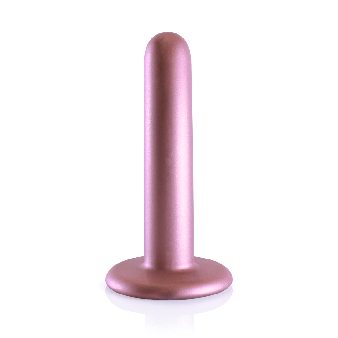 Smooth Silicone G-Spot Dildo - 12 cm - Rose Gold - Image 3