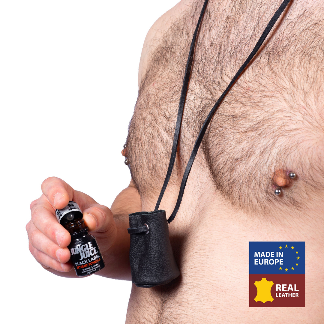 Leather Purse for Aroma - Black