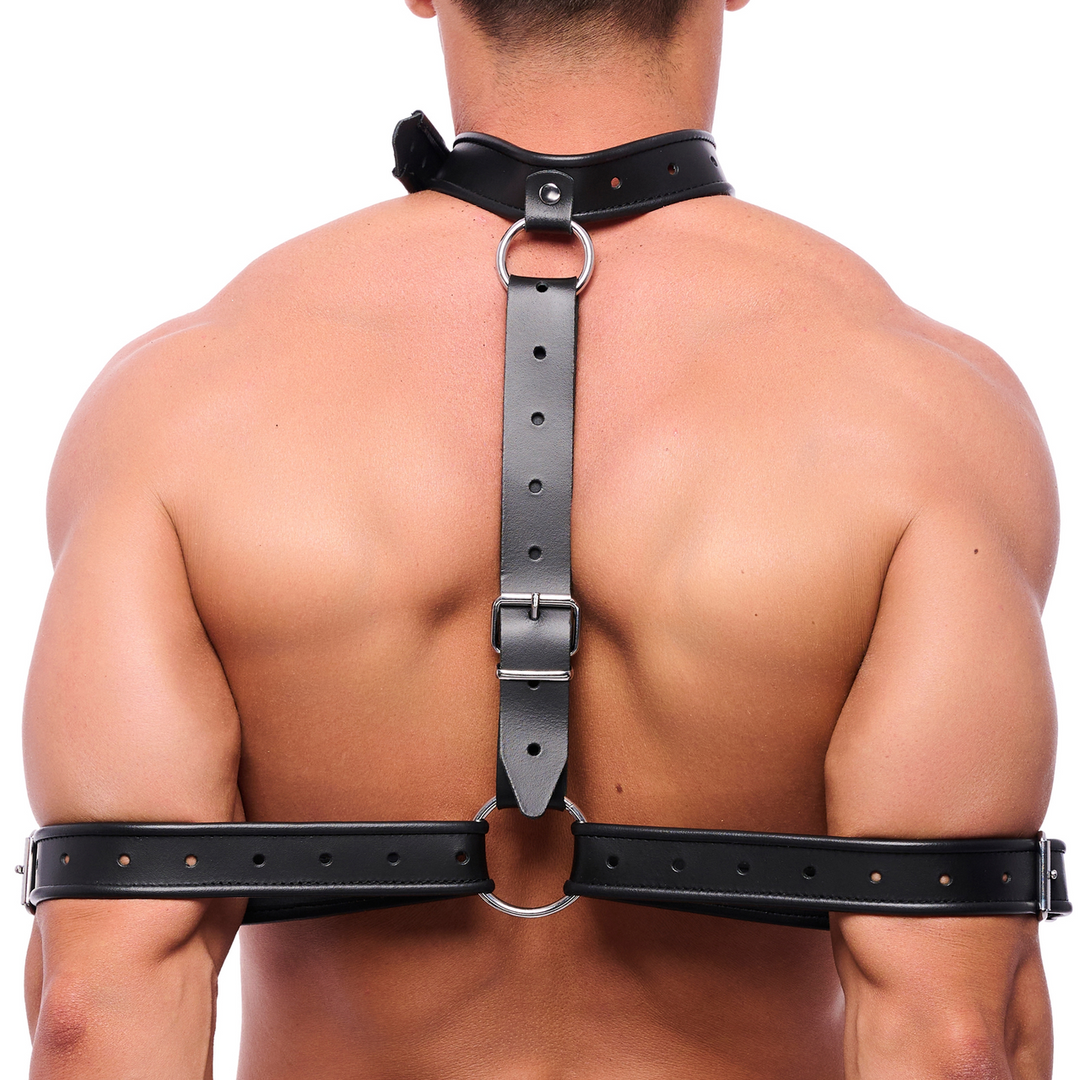 Leather Arm Bondage Necklace