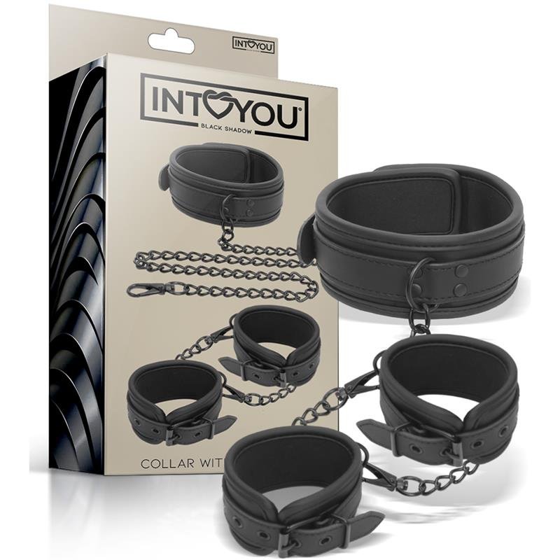 Collar & Handcuffs Set Vegan Leather