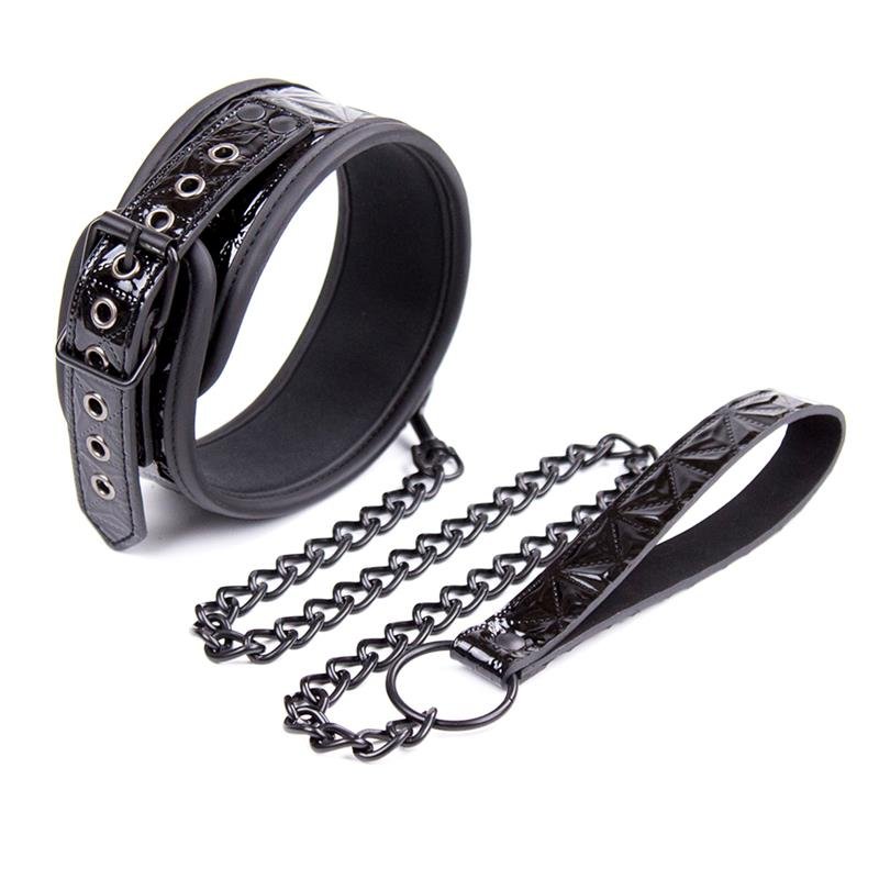 Collar & Leash Sapphire Vegan Leather