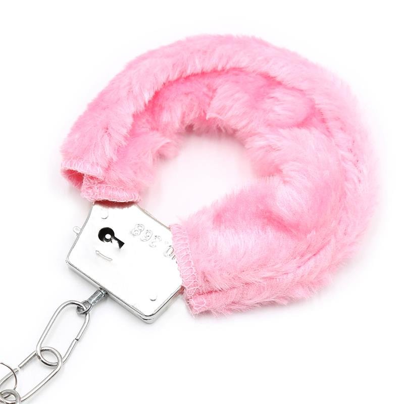 Metal Handcuffs Pink Furry