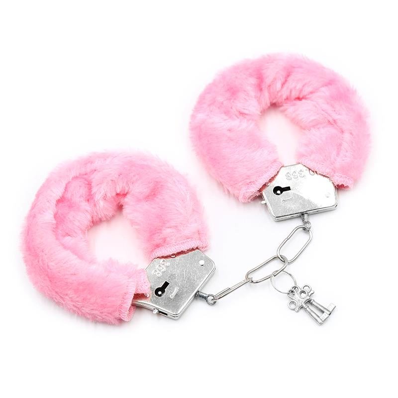 Metal Handcuffs Pink Furry