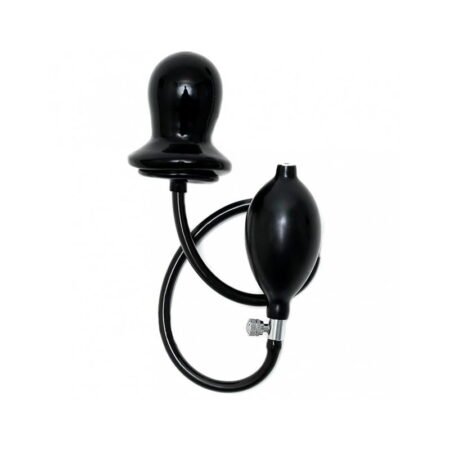 Buttplug Inflable Negro Látex