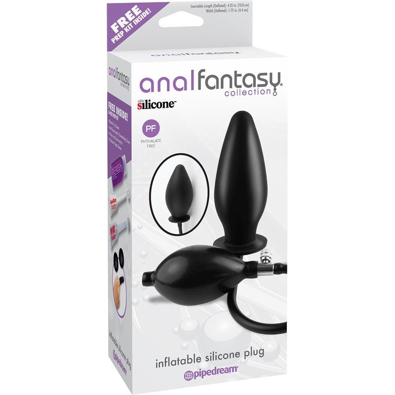 Tapón/Buttplug Inflable - Color Negro