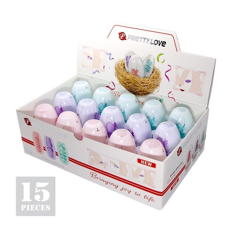 15 Pieces Double Sided Masturbator Egg