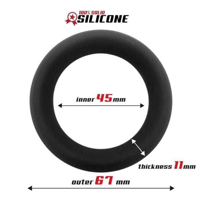 Solid Silicone CockRing 4.5 cm